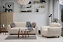 Atelier Del Sofa Eddy - Sofá de 3 plazas Crema